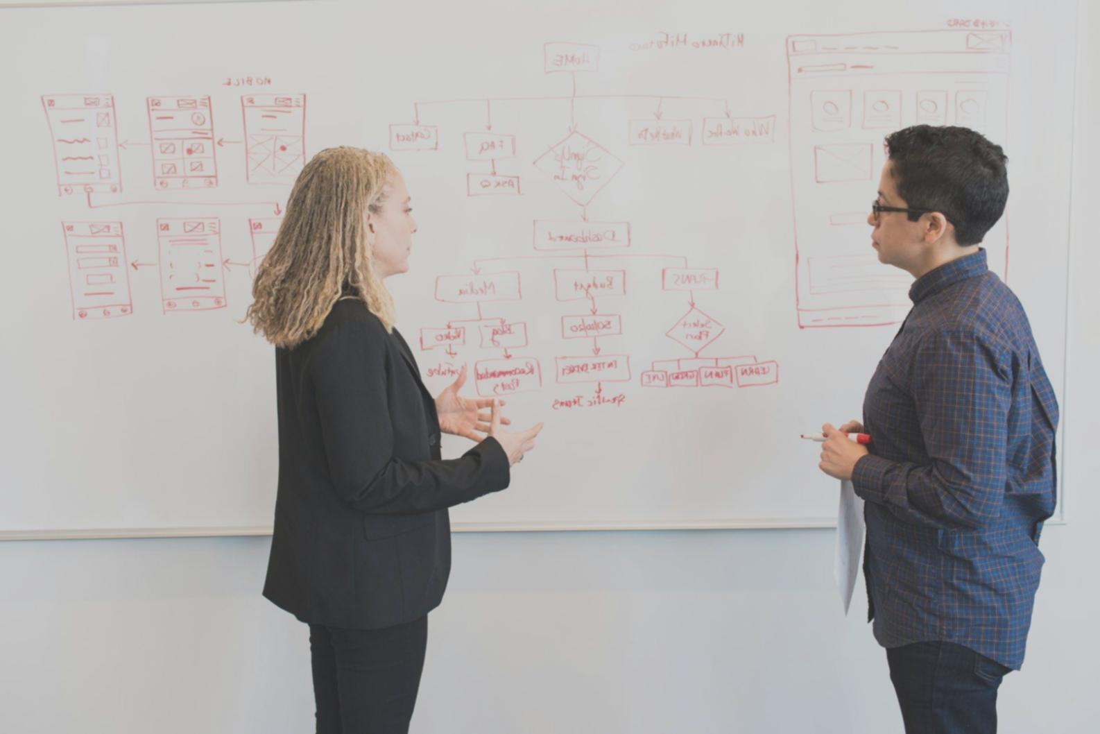 Business professional reviewing financial data